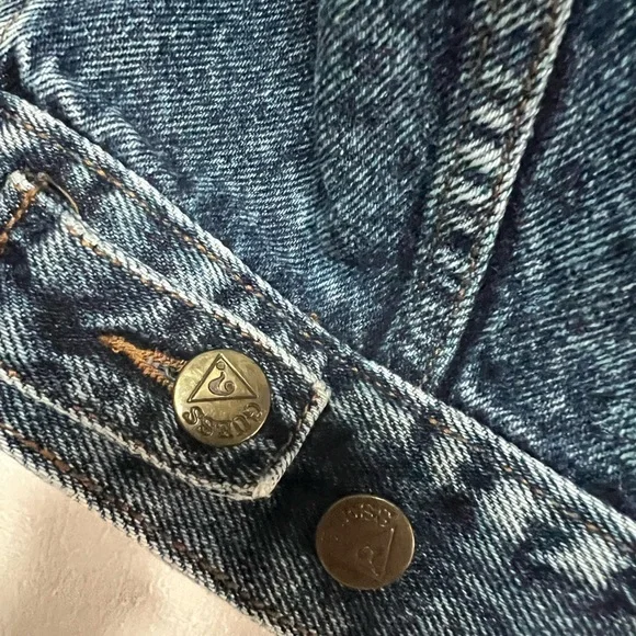 Vintage Guess Acid Wash Trucker Jean Jacket - Picture 10 of 14